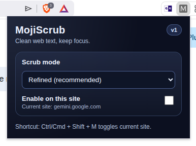 MojiScrub Interface